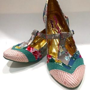 Irregular Choice Shoes Mutiny Kitten Heel Sz 38